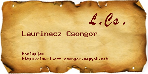 Laurinecz Csongor névjegykártya
